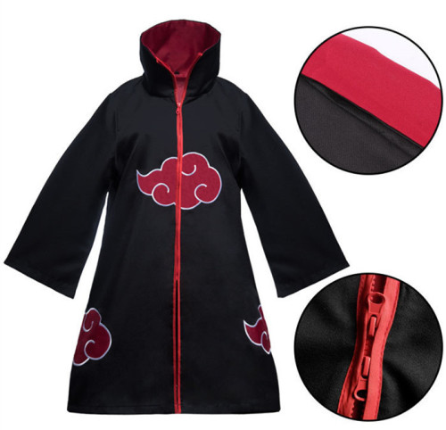 Naruto Akatsuki Topwear, Pants and Cloak Cosplay Costume