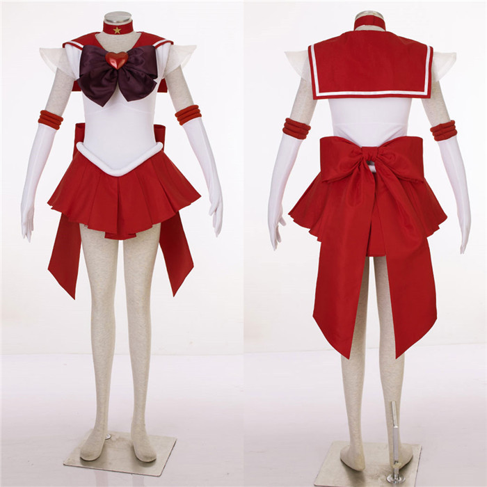 Sailor Moon Sailor Mars Hino Rei SuperS Cosplay Costume