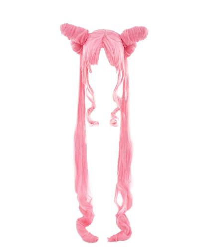 Sailor Moon Black Lady Usagi Tsukino Pink Cosplay Wig