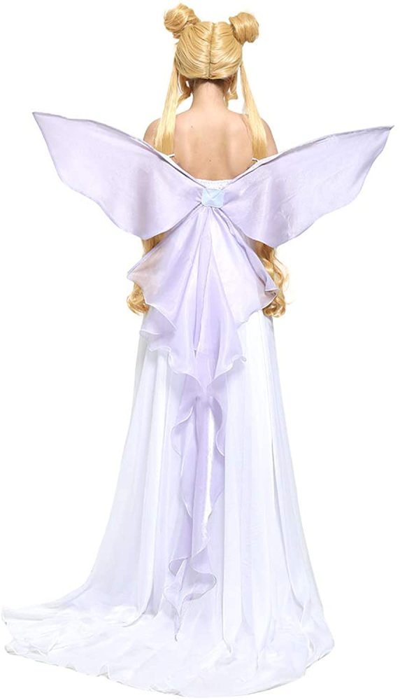 Sailor Moon Usagi Tsukino Neo Queen Dress Cosplay Costume with Wing