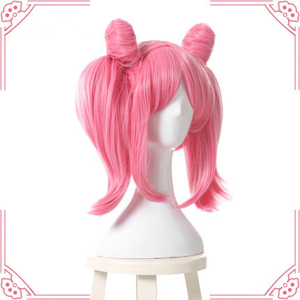 Sailor Moon Chibiusa Tsukino Pink Cosplay Wig