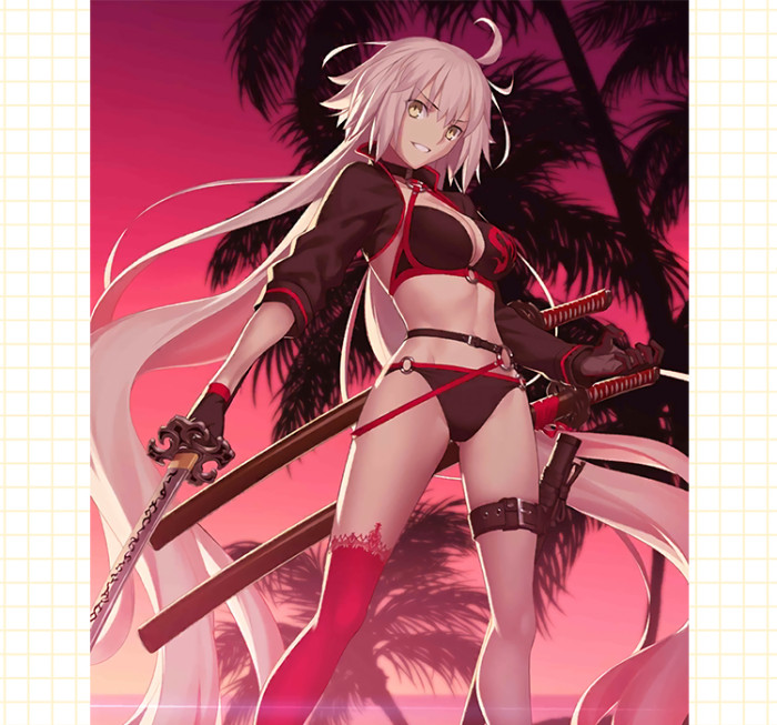 Fate/Grand Order Berserker Alter Joan Jeanne Black Swimsuit Bikini Cosplay Costume