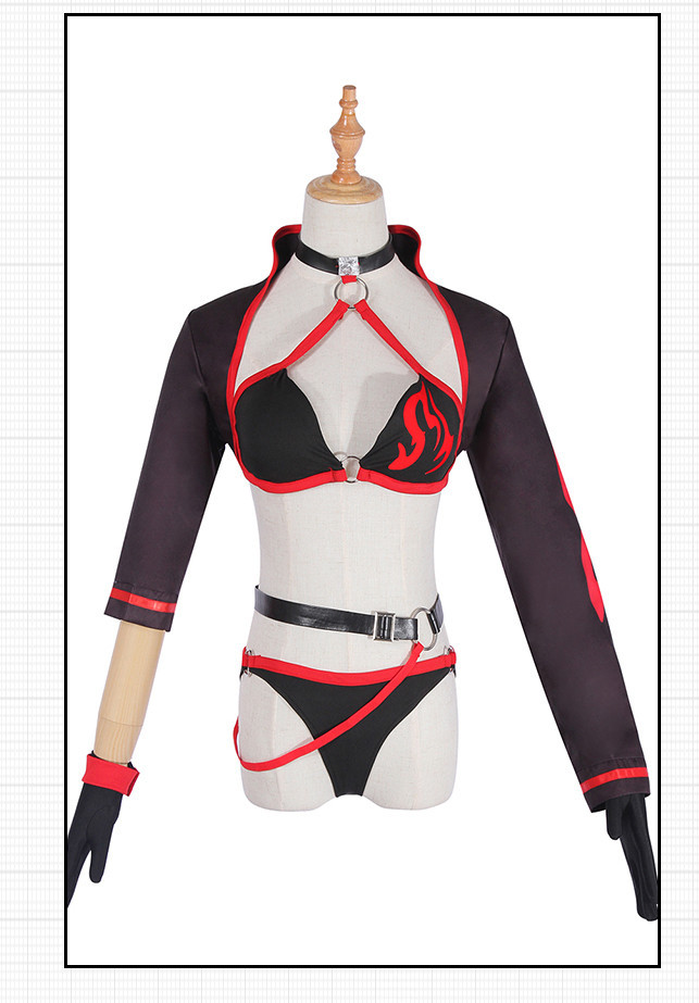 Fate/Grand Order Berserker Alter Joan Jeanne Black Swimsuit Bikini Cosplay Costume