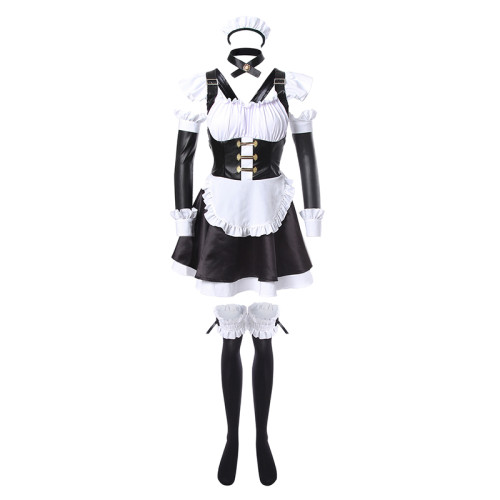 Fate/Grand Order Tamamo no Mae Maid Cosplay Costume