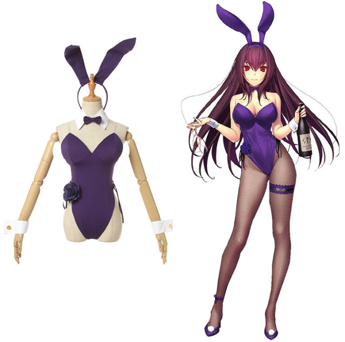 Fate/Grand Order Lancer Scáthach Bunny Girl Cosplay Costume