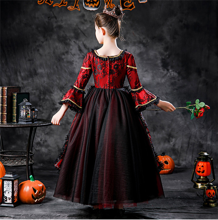 Vampire Kids Girl Fantastic Halloween Costume and Cape