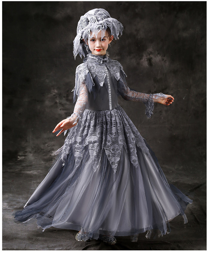 US$ 52.99 - The Ghost Bride Halloween Kids Girl Costume -  www.cosplaylight.com