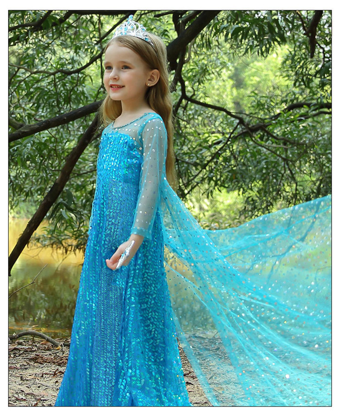 Elsa little cheap girl costume
