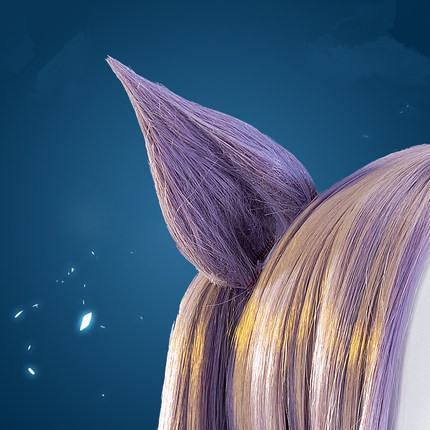 Genshin Impact Keqing Purple Cosplay Wig