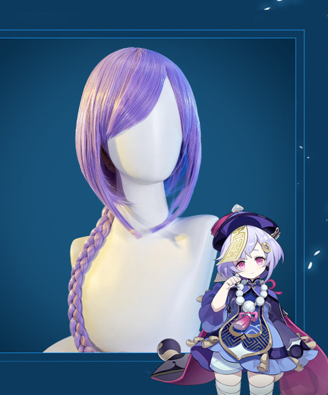 Genshin Impact Qiqi Cosplay Wig