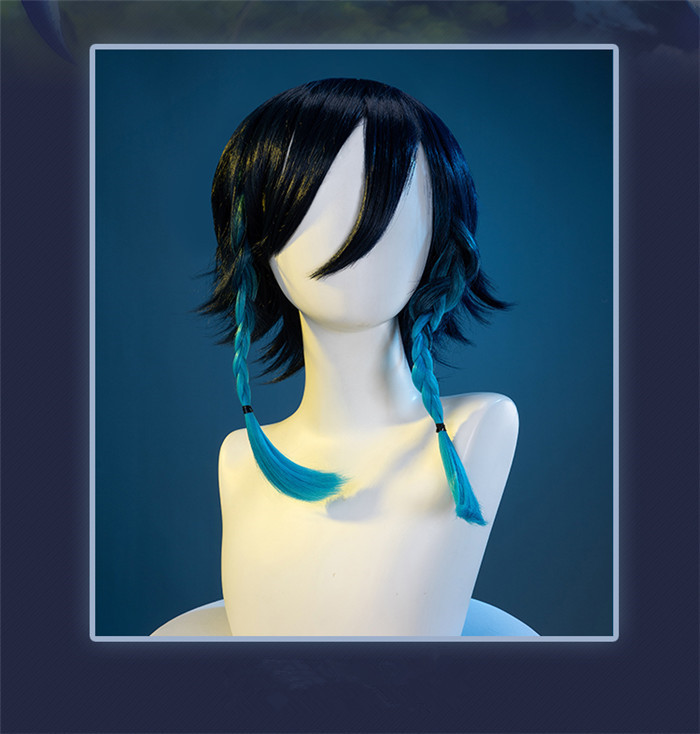 Genshin Impact Barbatos Venti Cosplay Wig