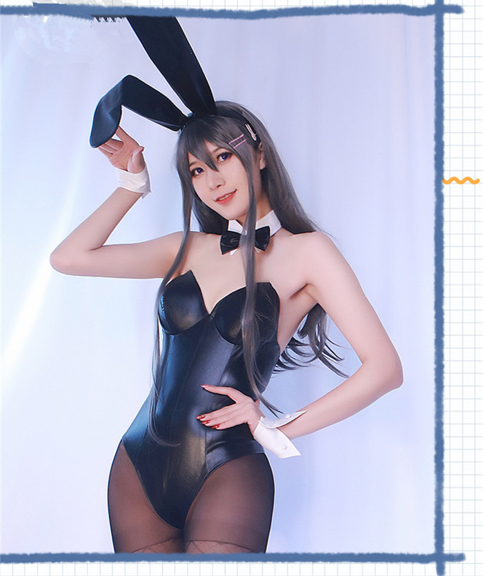 US$ 29.99 - Woman Sexy Cute Japanese Style Backless Bodysuit Black Bunny  Girl Cosplay Costume - www.cosplaylight.com