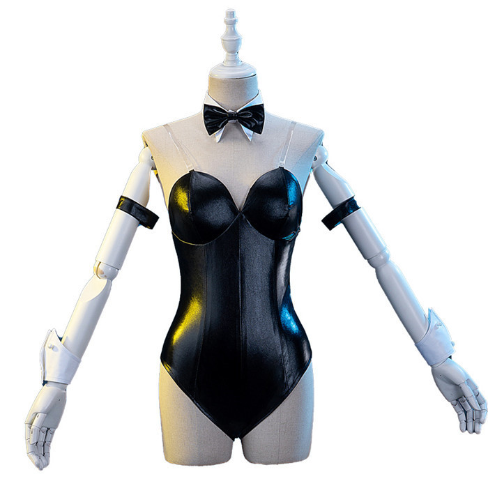 US$ 29.99 - Woman Sexy Cute Japanese Style Backless Bodysuit Black Bunny  Girl Cosplay Costume 