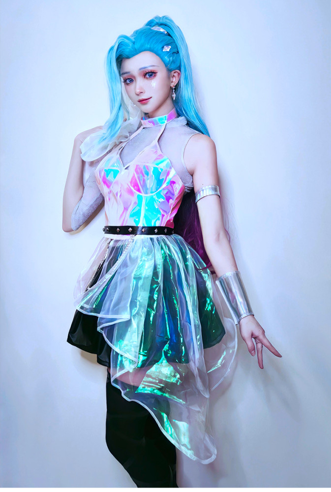 League of Legends KDA  All Out Seraphine Cosplay Costume
