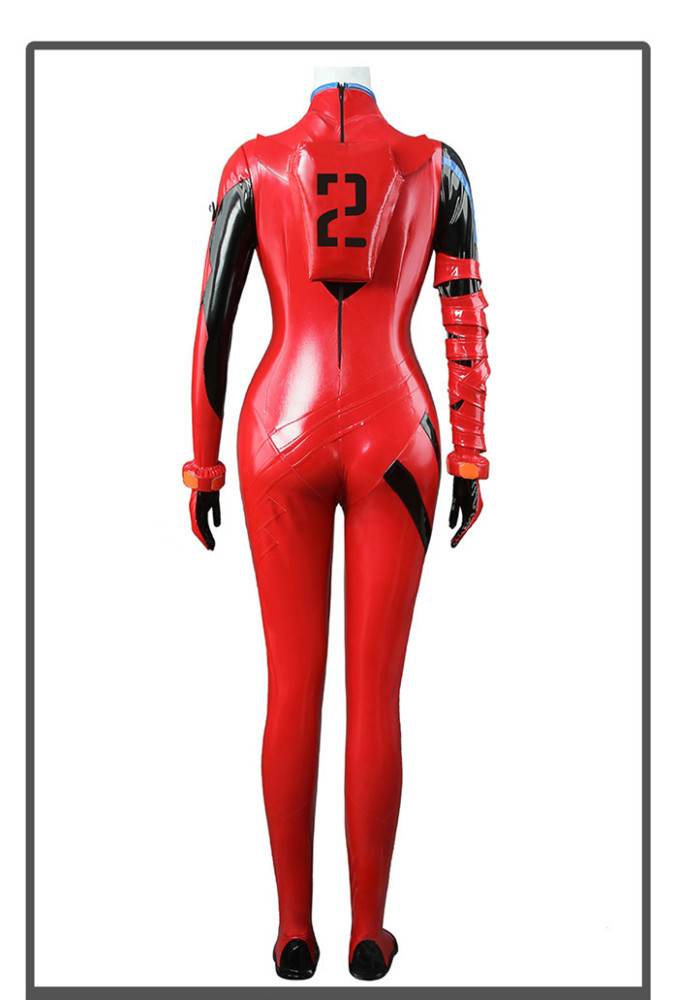 Neon Genesis Evangelion EVA Asuka Langley Sohryu 3D Printed Bodysuit Jumpsuit Rubber Cosplay Costume