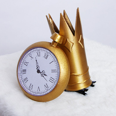 Vocaloid Miku Alice Clock and Crown Cosplay Props