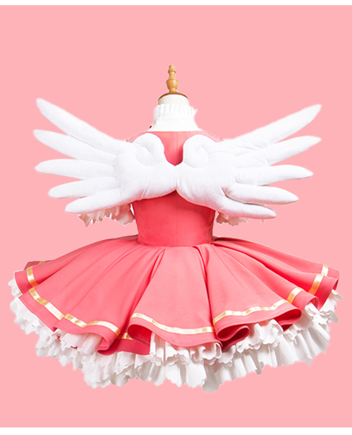 Cardcaptor Sakura Red and White Cute Cosplay Costume