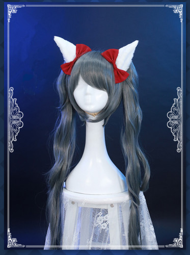 Black Bulter Kuroshitsuji Ciel Phantomhive Idol Sing Long Pigtail Cosplay Wig