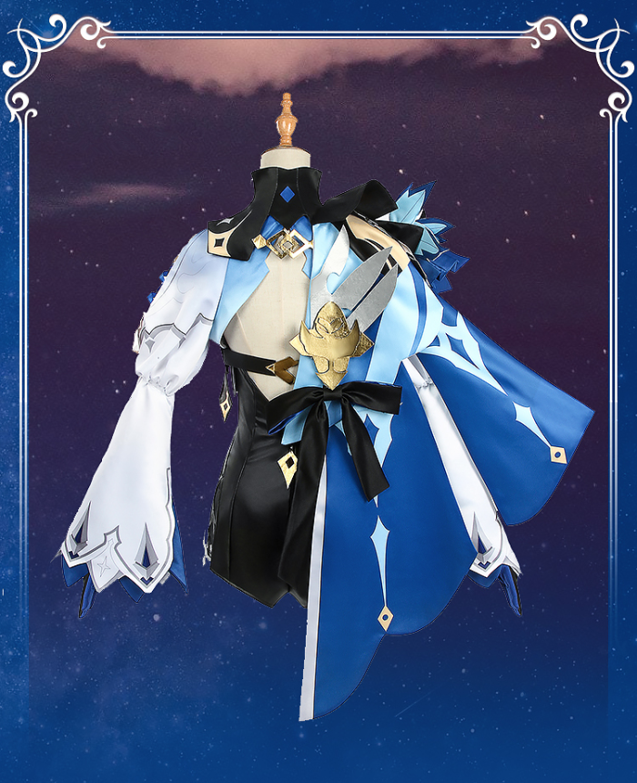 Genshin Impact Eula Five Star Ice Sword Cosplay Costume