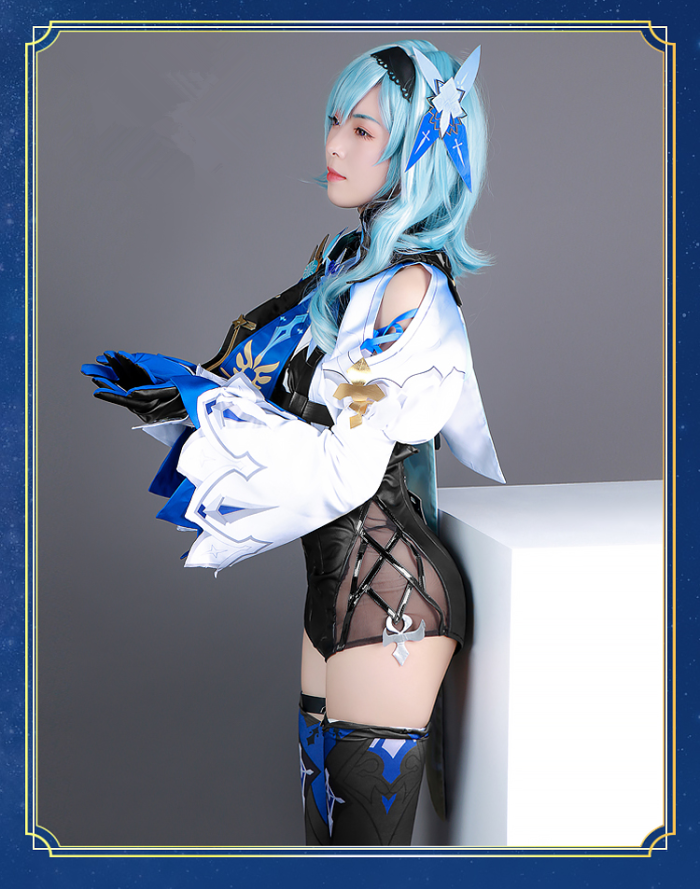 Genshin Impact Eula Five Star Ice Sword Cosplay Costume