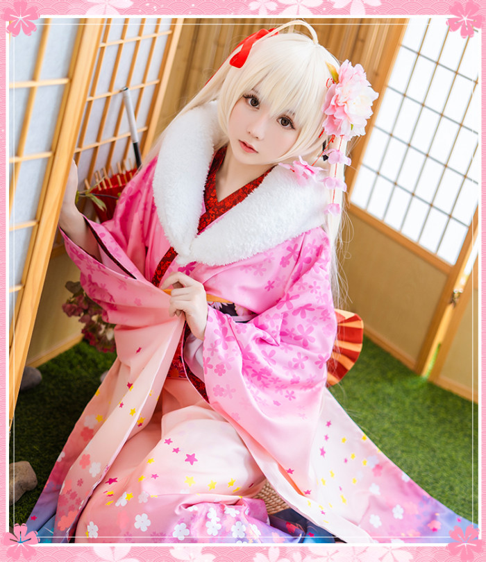 Yosuga no Sora Kasugano Sora Kimono Cosplay Costume