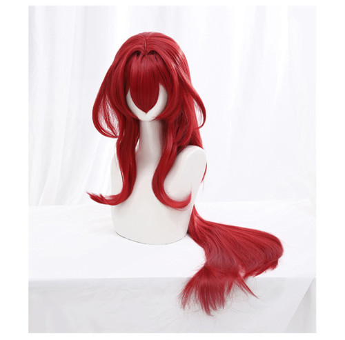 Arknights Surtr Dark Red Long Cosplay Wig