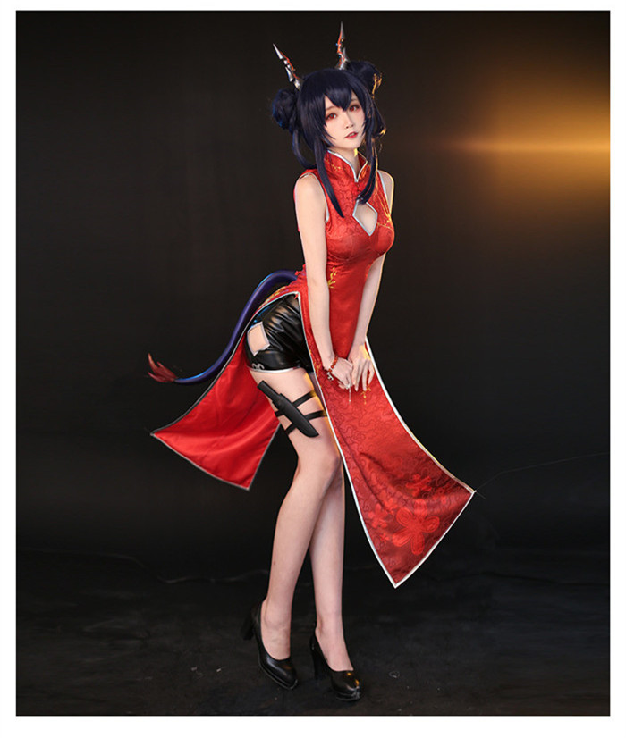 Arknights Chen Chinese New Year Cheongsam Cosplay Costume
