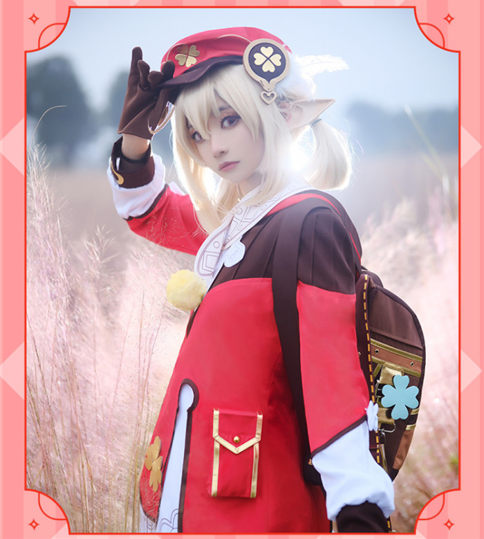 Genshin Impact Cute Klee Cosplay Costume