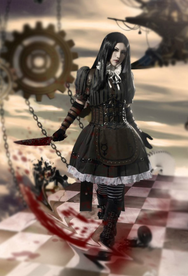 Alice: Madness Returns Steampunk Cosplay Costume