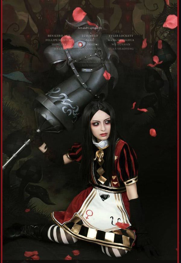 Alice: Madness Returns Royal Poker Maid Cosplay Costume