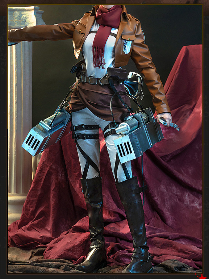 US$  - Attack On Titan Mikasa Ackerman Cosplay Costume -  