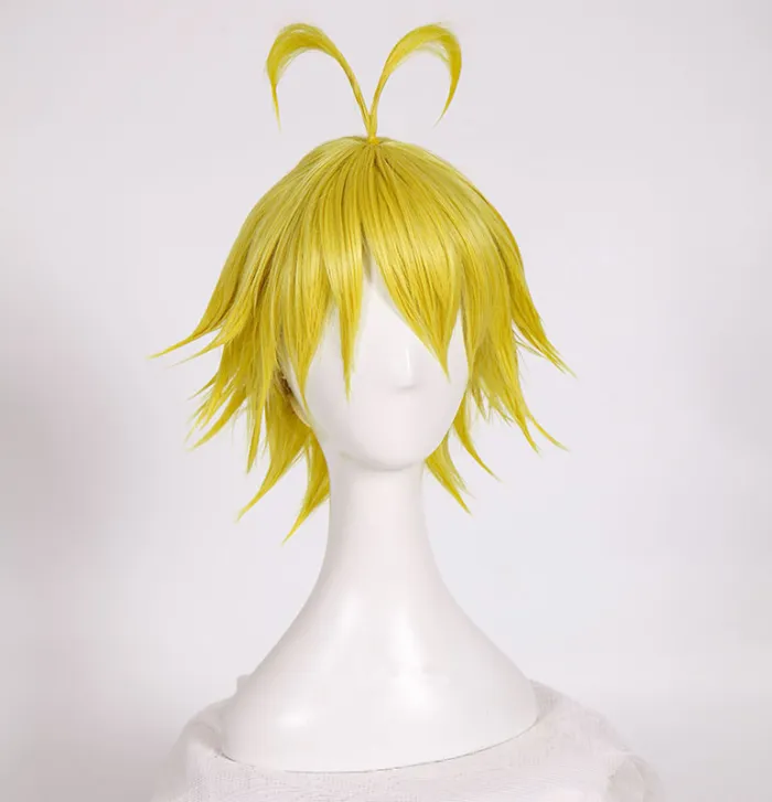 The Seven Deadly Sins Meliodas Golden Cosplay Wig
