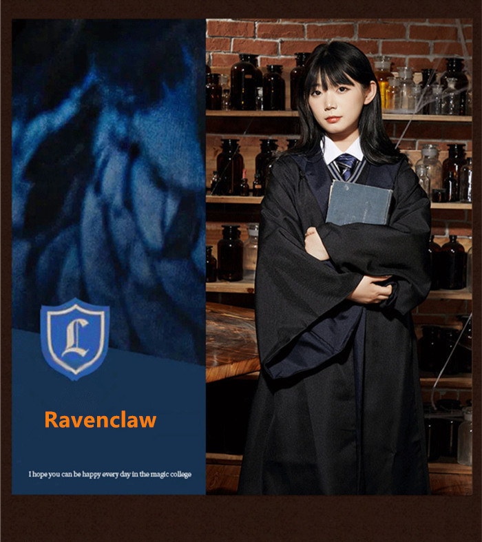 Harry Potter Gryffindor Slytherin Ravenclaw and Hufflepuff Magic Robe, Sweater, Shirt, Tie Cosplay Costume