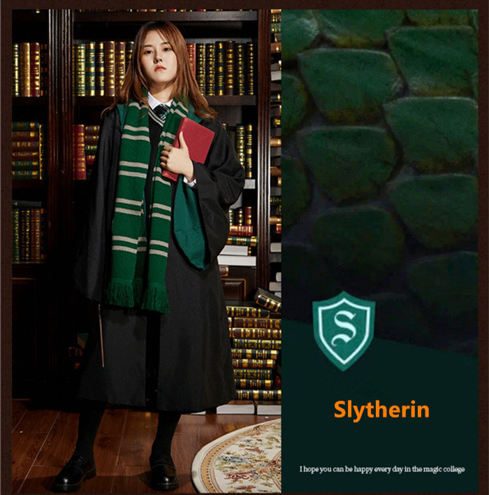 Harry Potter Gryffindor Slytherin Ravenclaw and Hufflepuff Magic Robe, Sweater, Shirt, Tie Cosplay Costume
