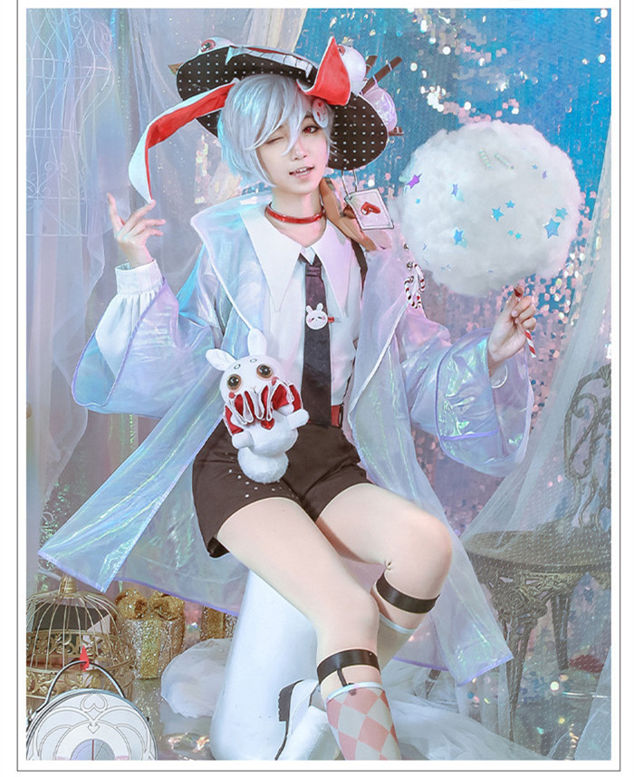 US$ 106.99 - Alice in Wonderland Laser Boy March Hare Cosplay Costume 