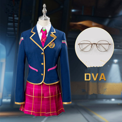 Overwatch D.Va School Campus Life Cosplay Costume