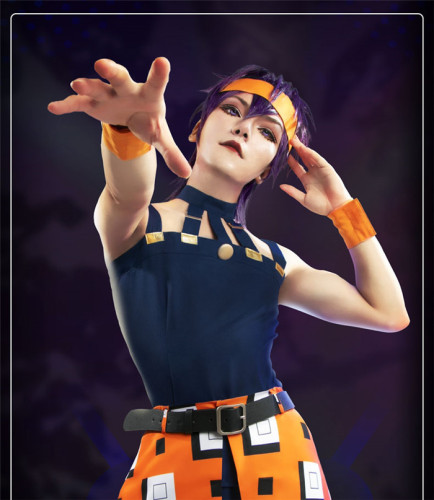 JoJo's Bizarre Adventure Golden Wind Narancia Ghirga Cosplay Costume