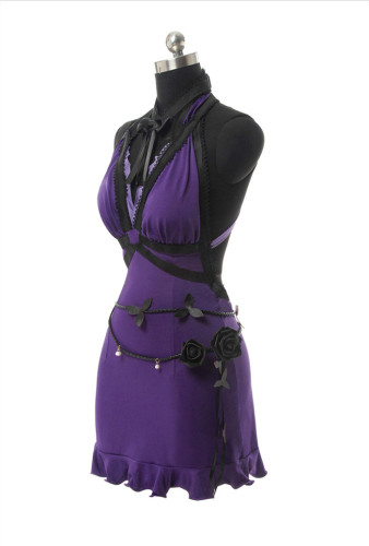 Final Fantasy VII Remake Tifa Lockhart Purple Dress Swimsuit Cosplay Costume