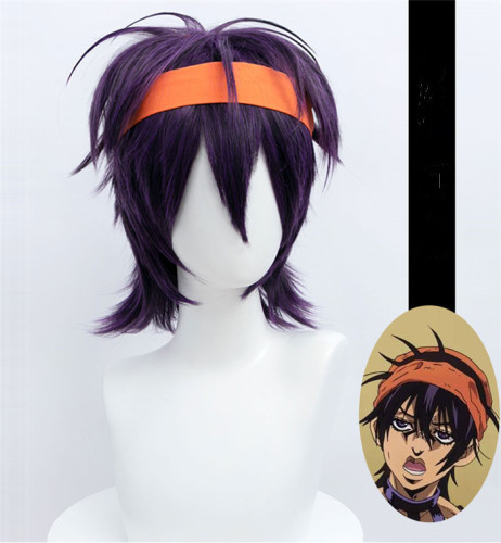 JoJo's Bizarre Adventure Golden Wind Narancia Ghirga Cosplay Wig