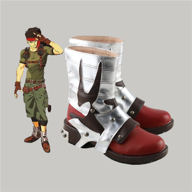 Final Fantasy VII Biggs Cosplay Ankle Boots