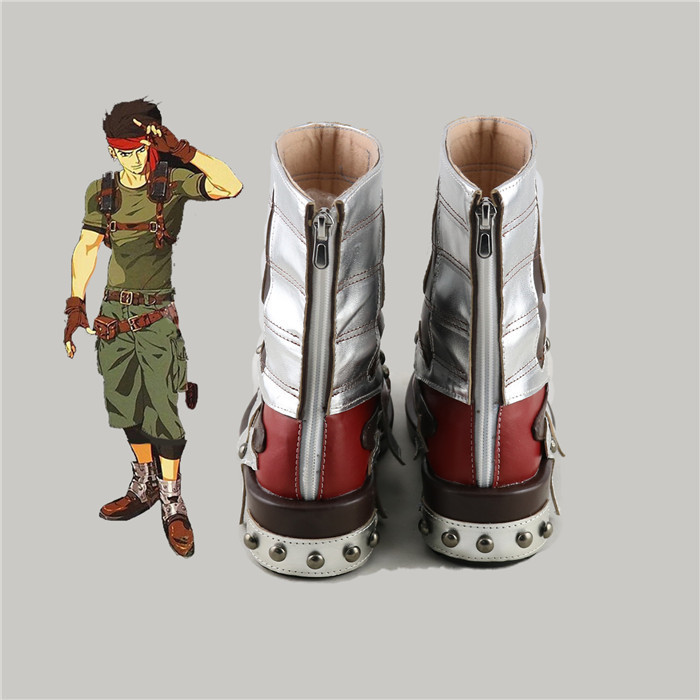 Final Fantasy VII Biggs Cosplay Ankle Boots