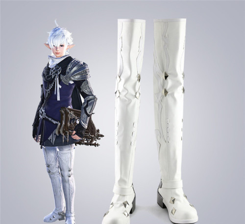 Final Fantasy XIV 14 Alphinaud Leveilleur Thigh Cosplay Boots