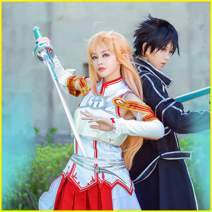 Sword Art Online Yuuki Asuna Cosplay Costume