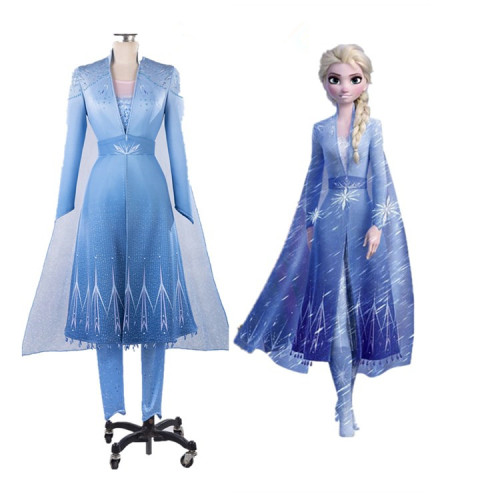 Frozen 2 Elsa Christmas Cosplay Costume