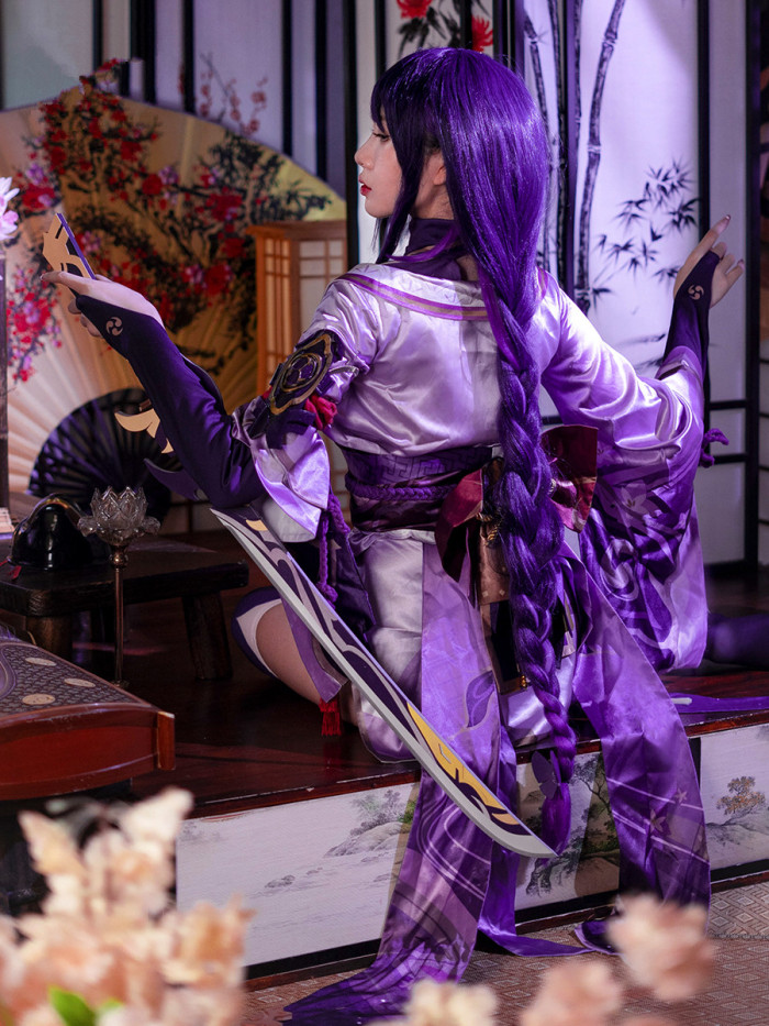 Genshin Impact Baal Raiden Shog Cosplay Costume