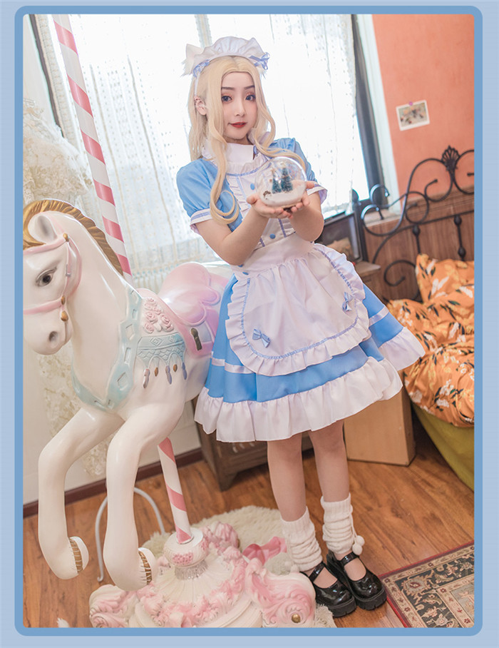Cute Girl Maid Cosplay Costume