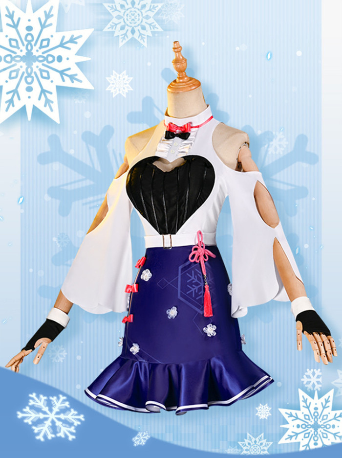 Genshin Impact lnazuma Kamisato Ayaka Birthday Party Cosplay Costume