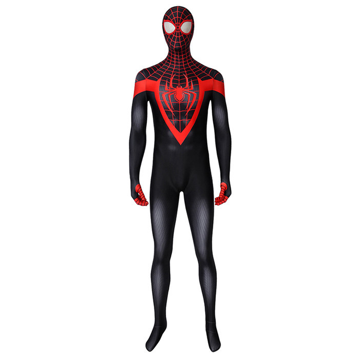 Ultimate Spider-Man Miles Morales Zentai Suit Jumpsuit Halloween Cosplay Costume