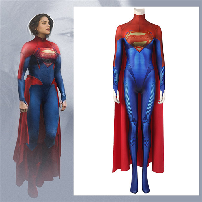 DC The Flash Supergirl Superwoman Zentai Suit Jumpsuit Halloween Cosplay Costume