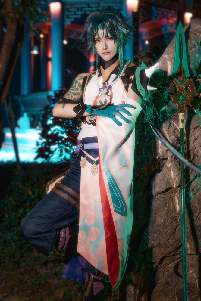 US$ 88.99 - Genshin Impact Xiao Cosplay Costume - www.cosplaylight.com